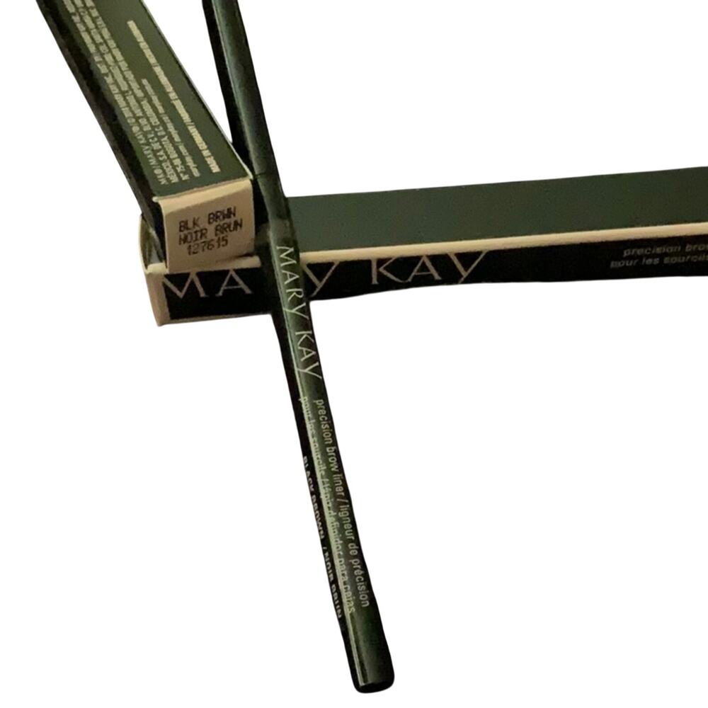 Mary Kay Precision Brow Liner Black Brown Retractable Microtip NIB New